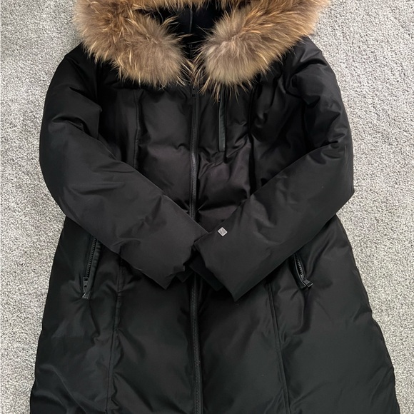 SOIA & KYO | SALMA Classic Down Parka with Natural Fur - Picture 2 of 8